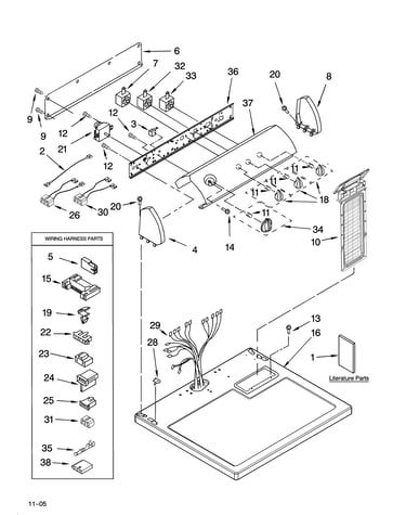 Top and console parts