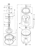 Agitator, basket and tub parts
