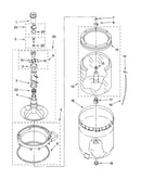 Agitator, basket and tub parts