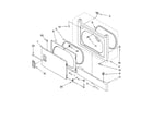 Whirlpool LTE6234DQ5 dryer front panel and door parts diagram