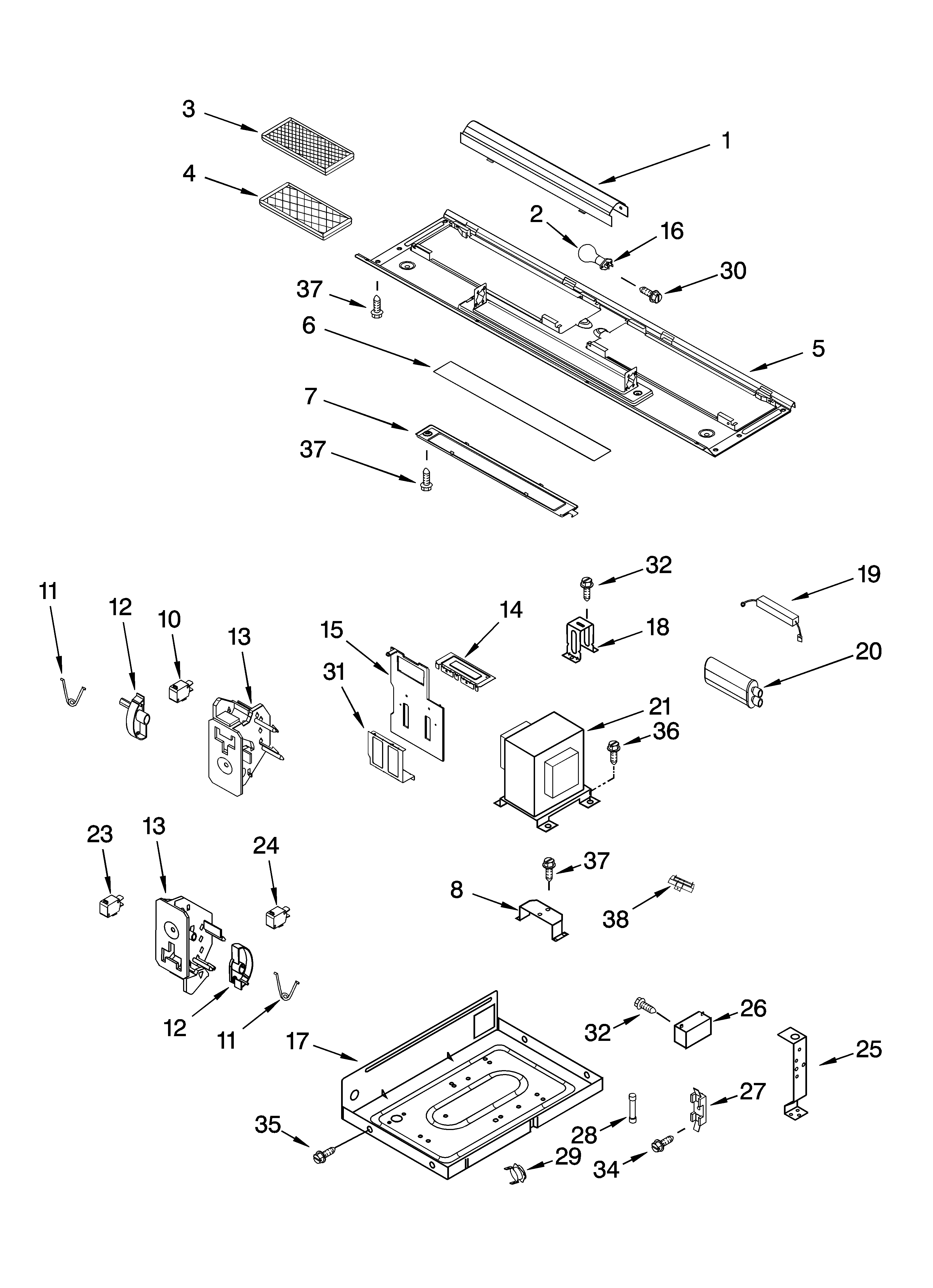 Interior and ventilation parts