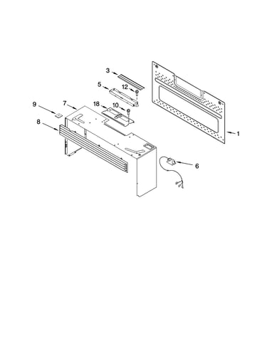 Cabinet and installation parts
