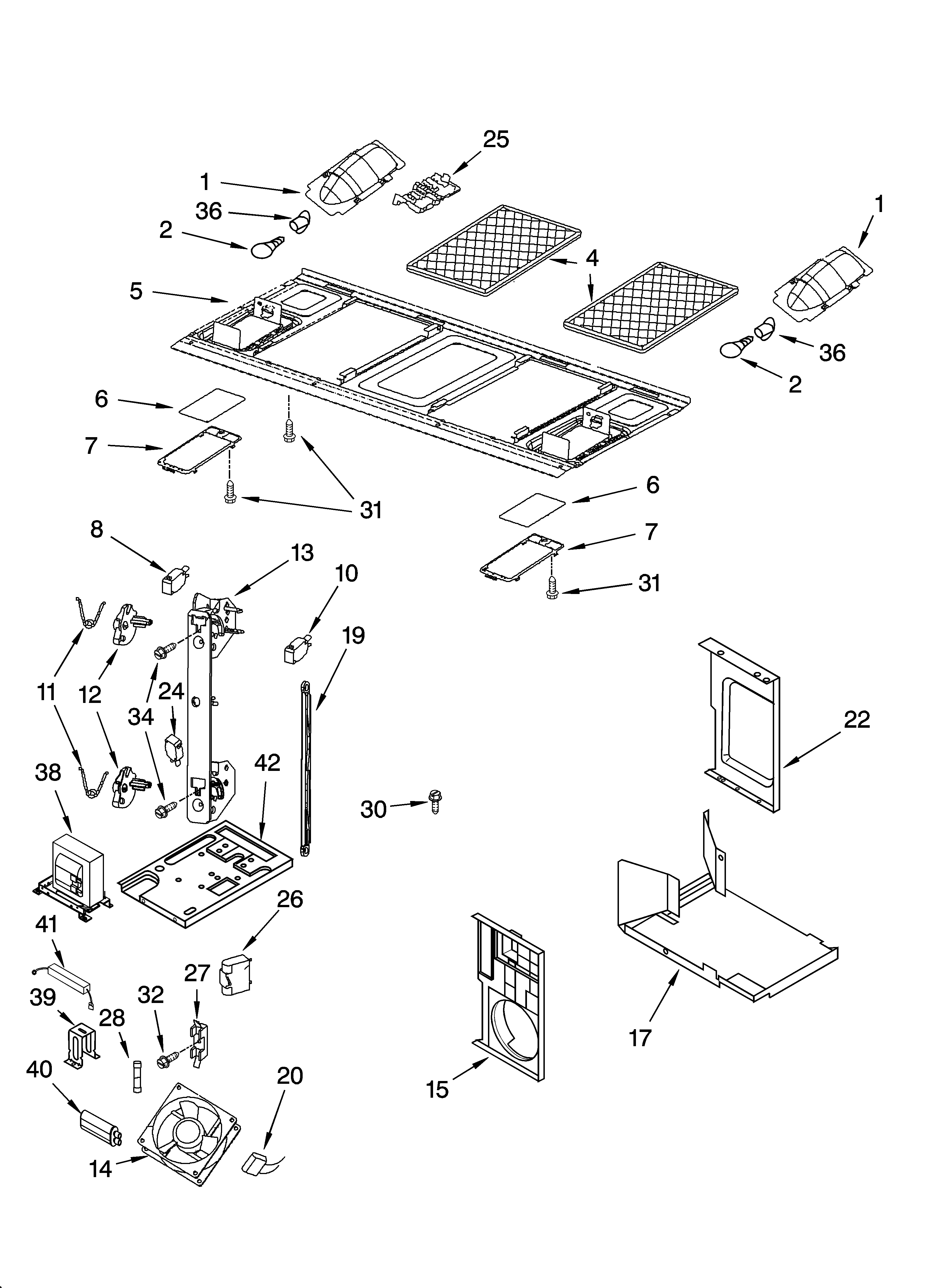 Interior and ventilation parts