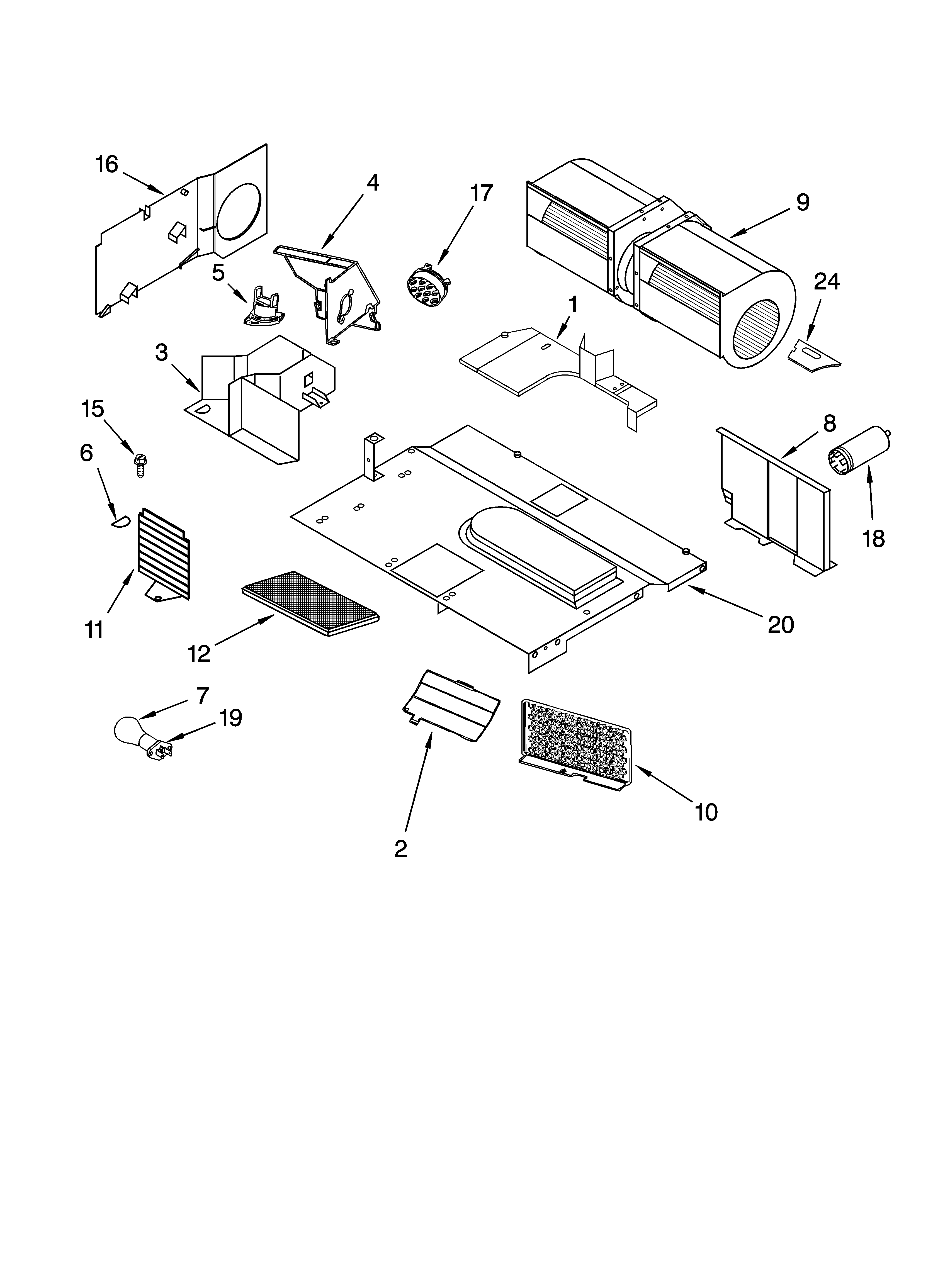 Air flow parts