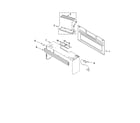 Roper MHE14XMQ4 cabinet and installation parts diagram