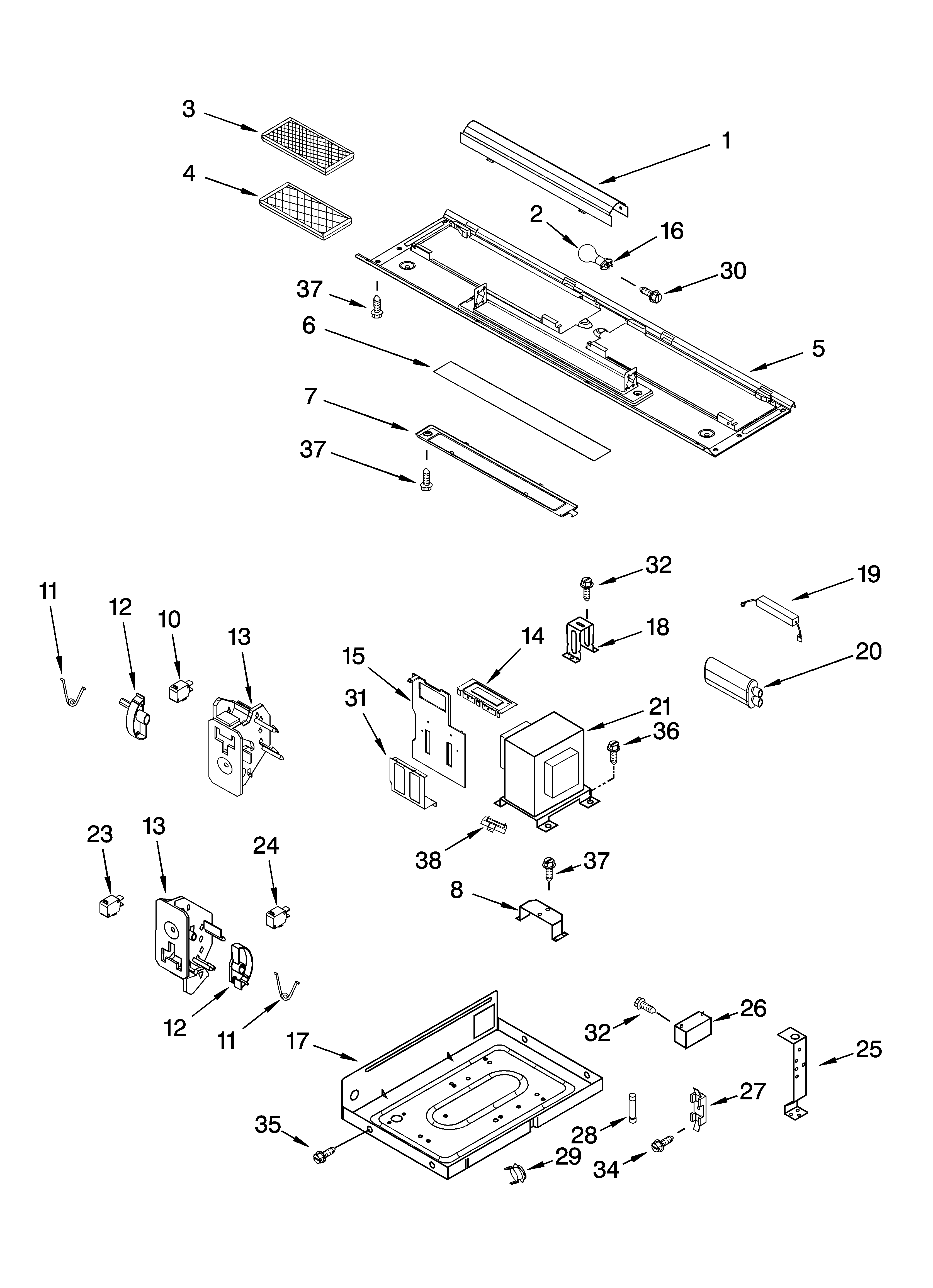 Interior and ventilation parts