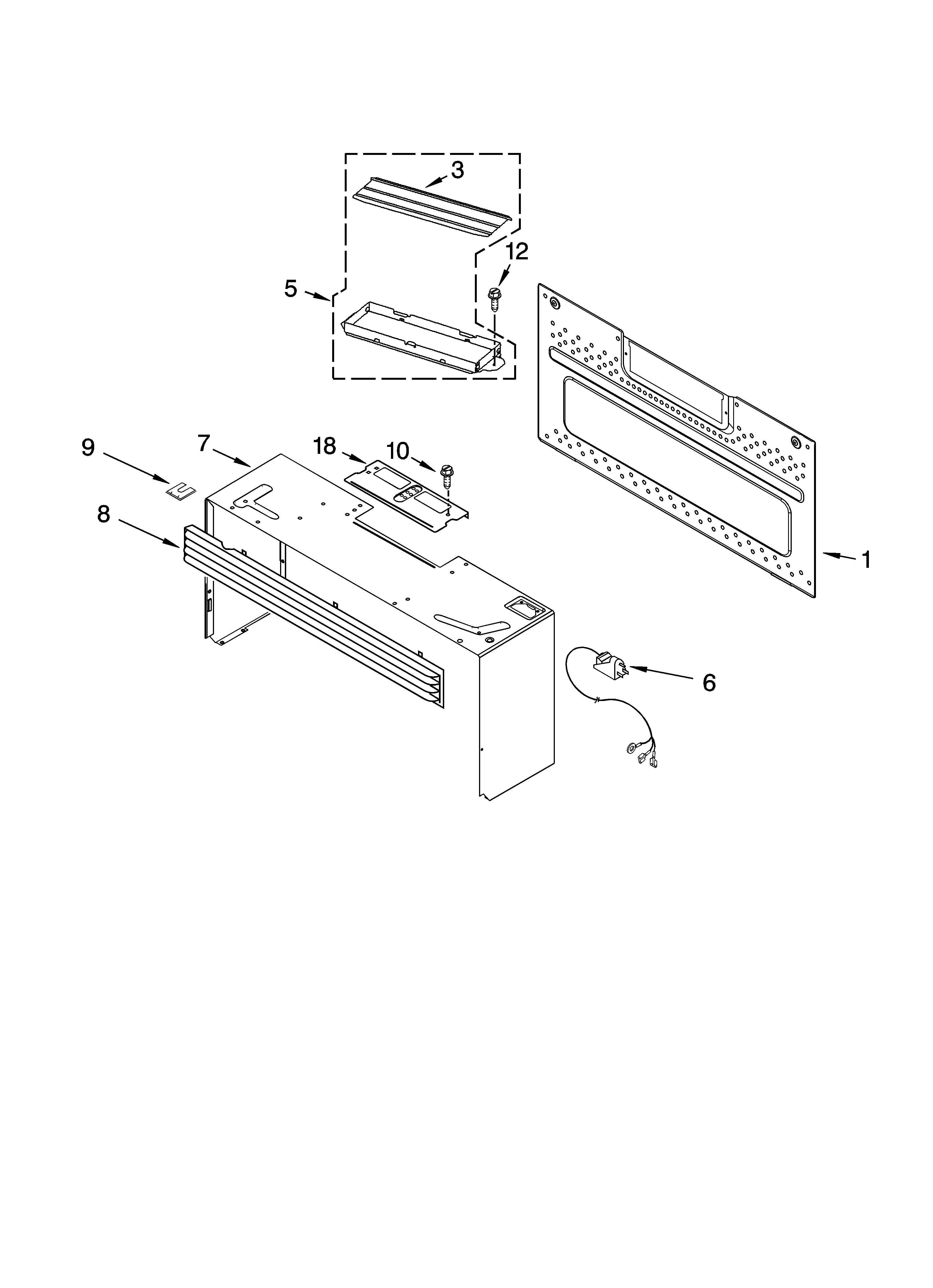 Cabinet and installation parts