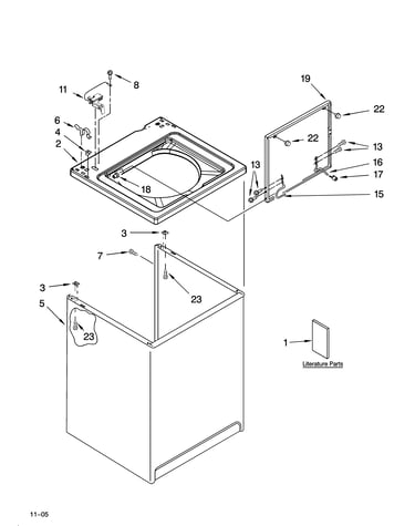 Top and cabinet parts