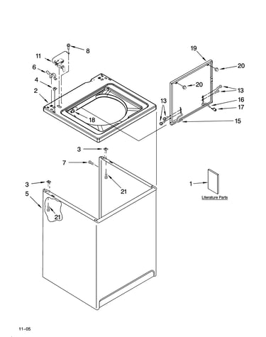 Top and cabinet parts