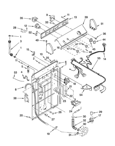 Controls and rear panel parts