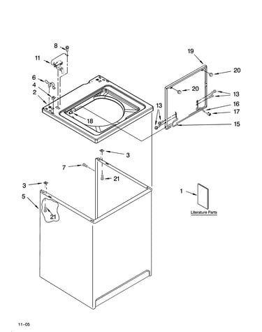Top and cabinet parts