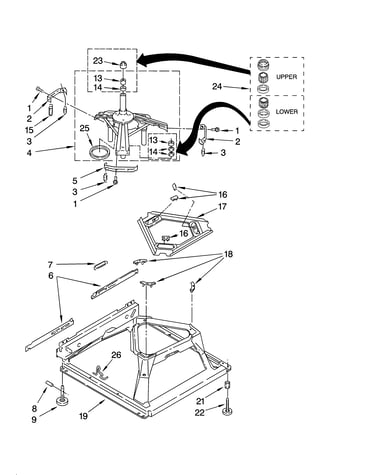 Machine base parts