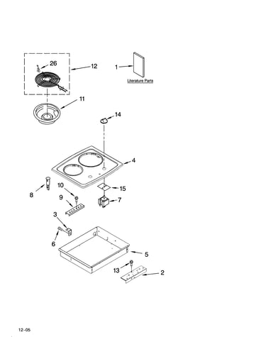 Cooktop parts, optional parts