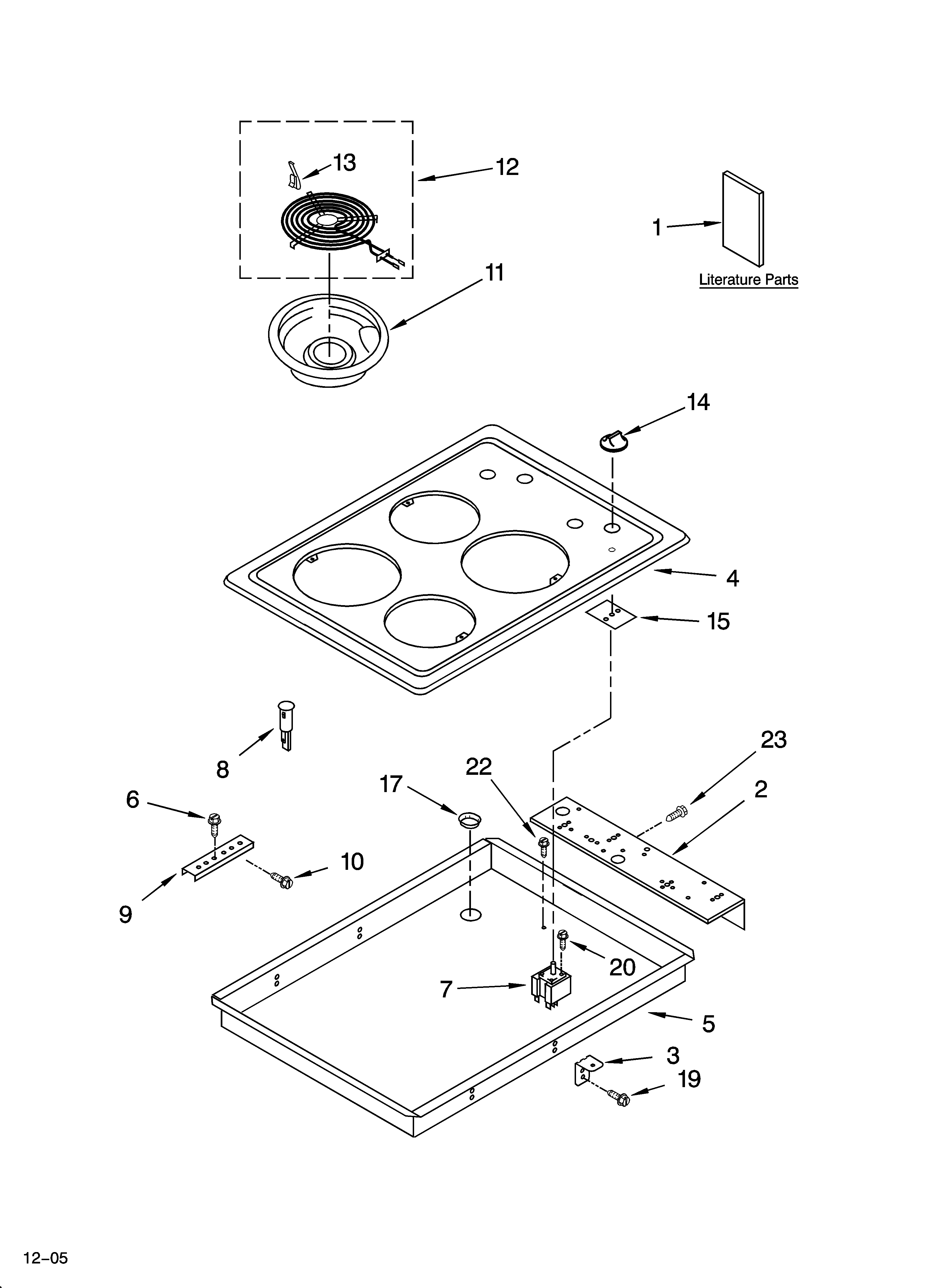 Cooktop parts