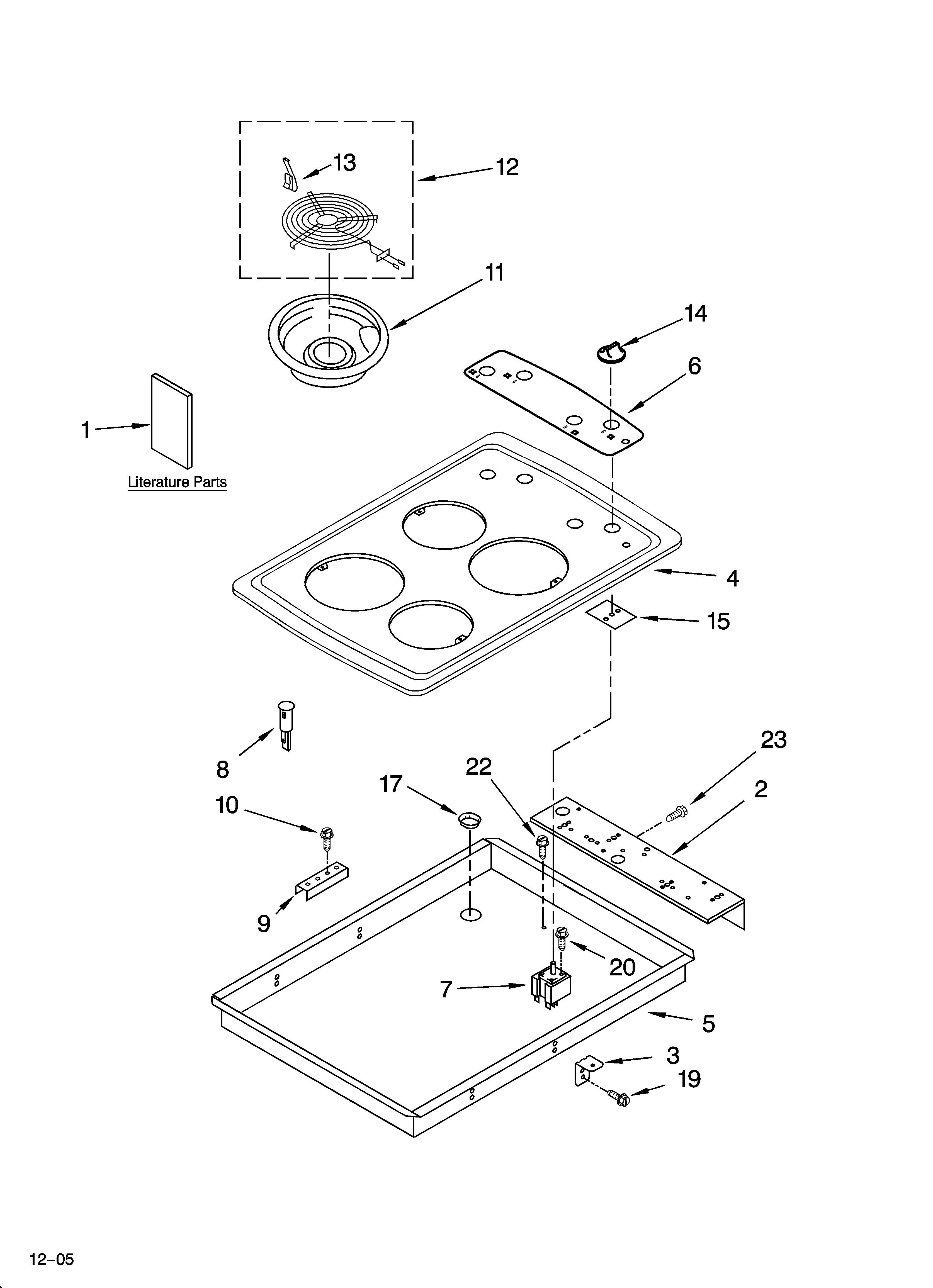 Cooktop parts