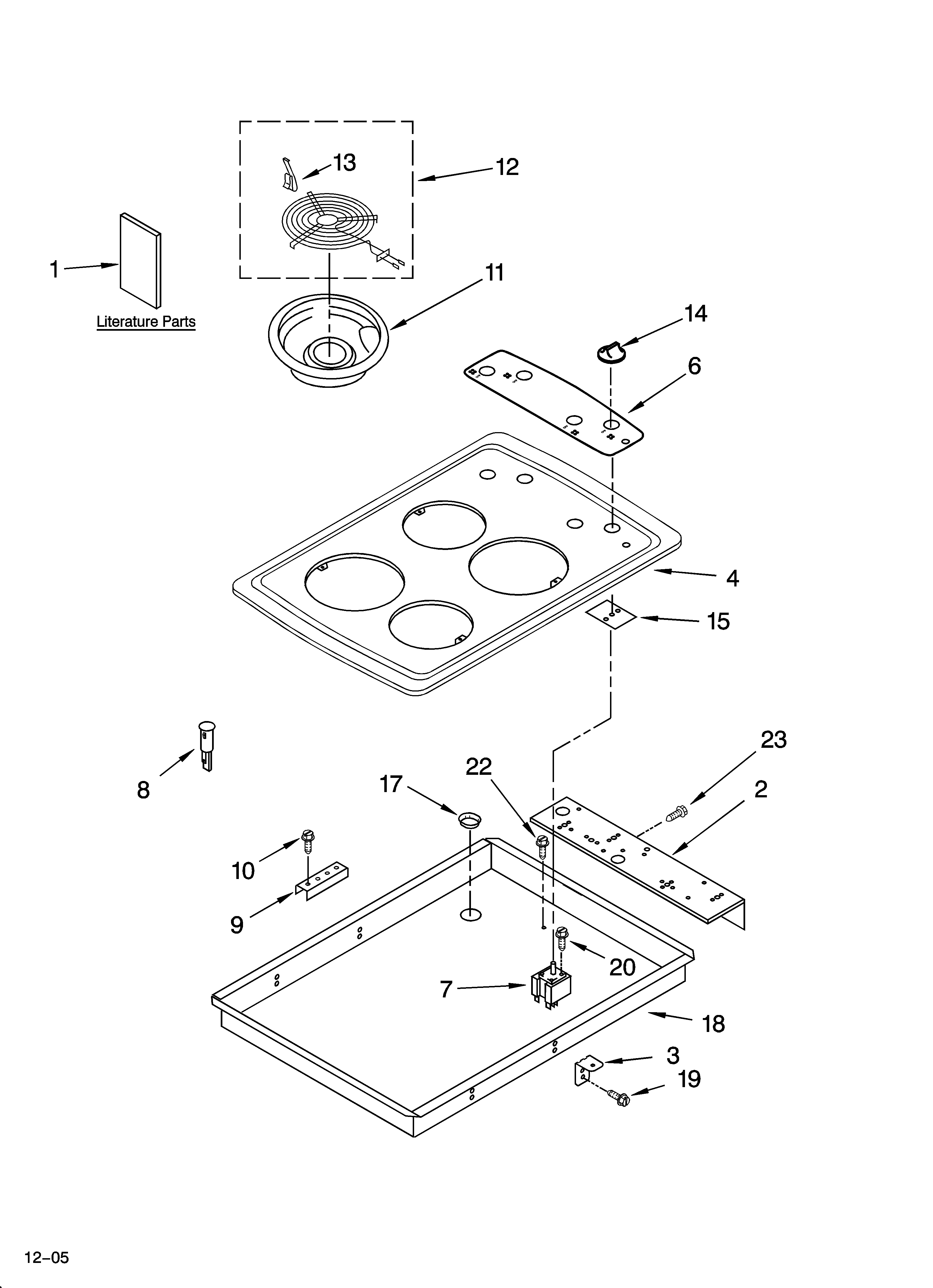 Cooktop parts