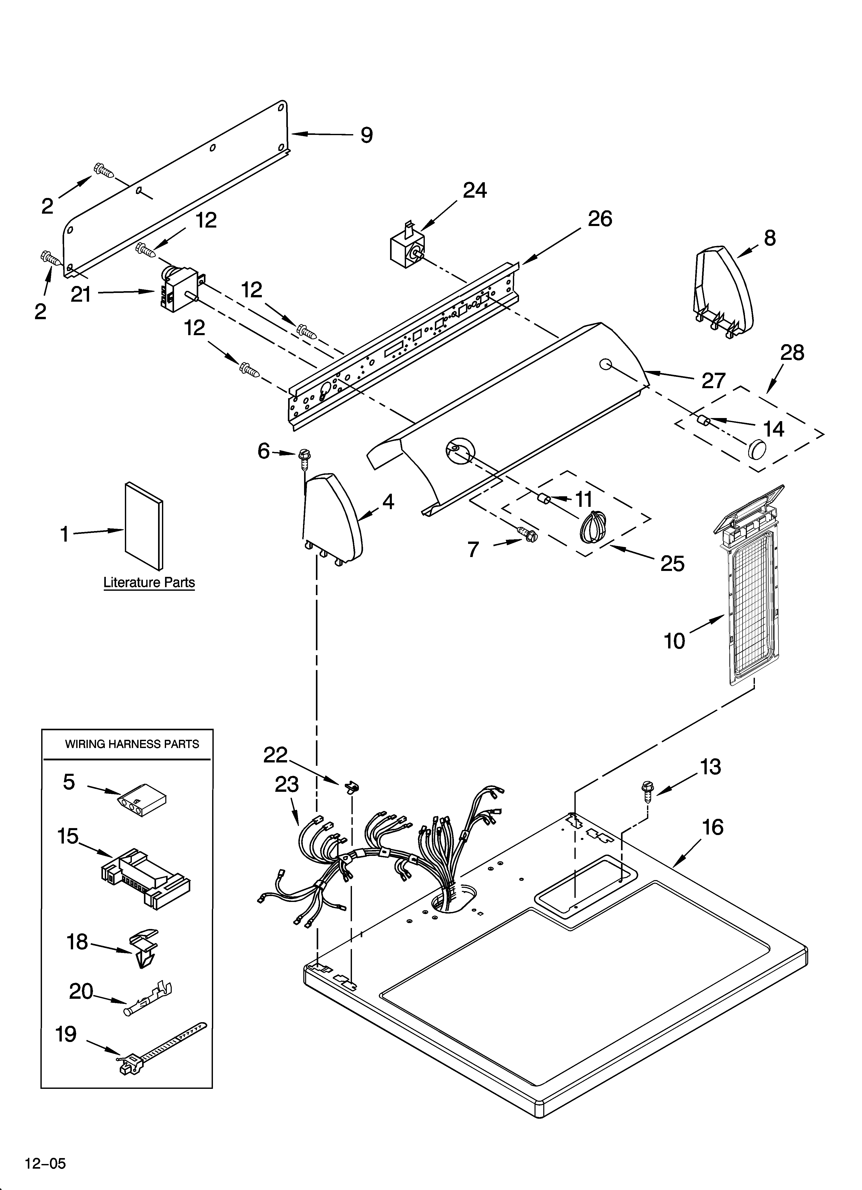 Top and console parts