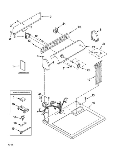 Top and console parts