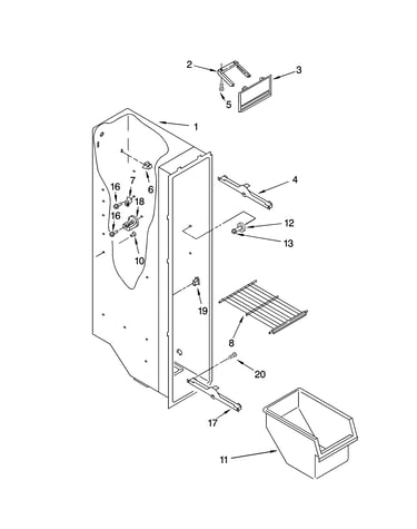 Freezer liner parts