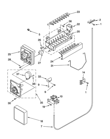 Icemaker parts, optional parts