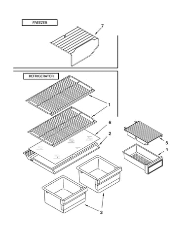Shelf parts, optional parts