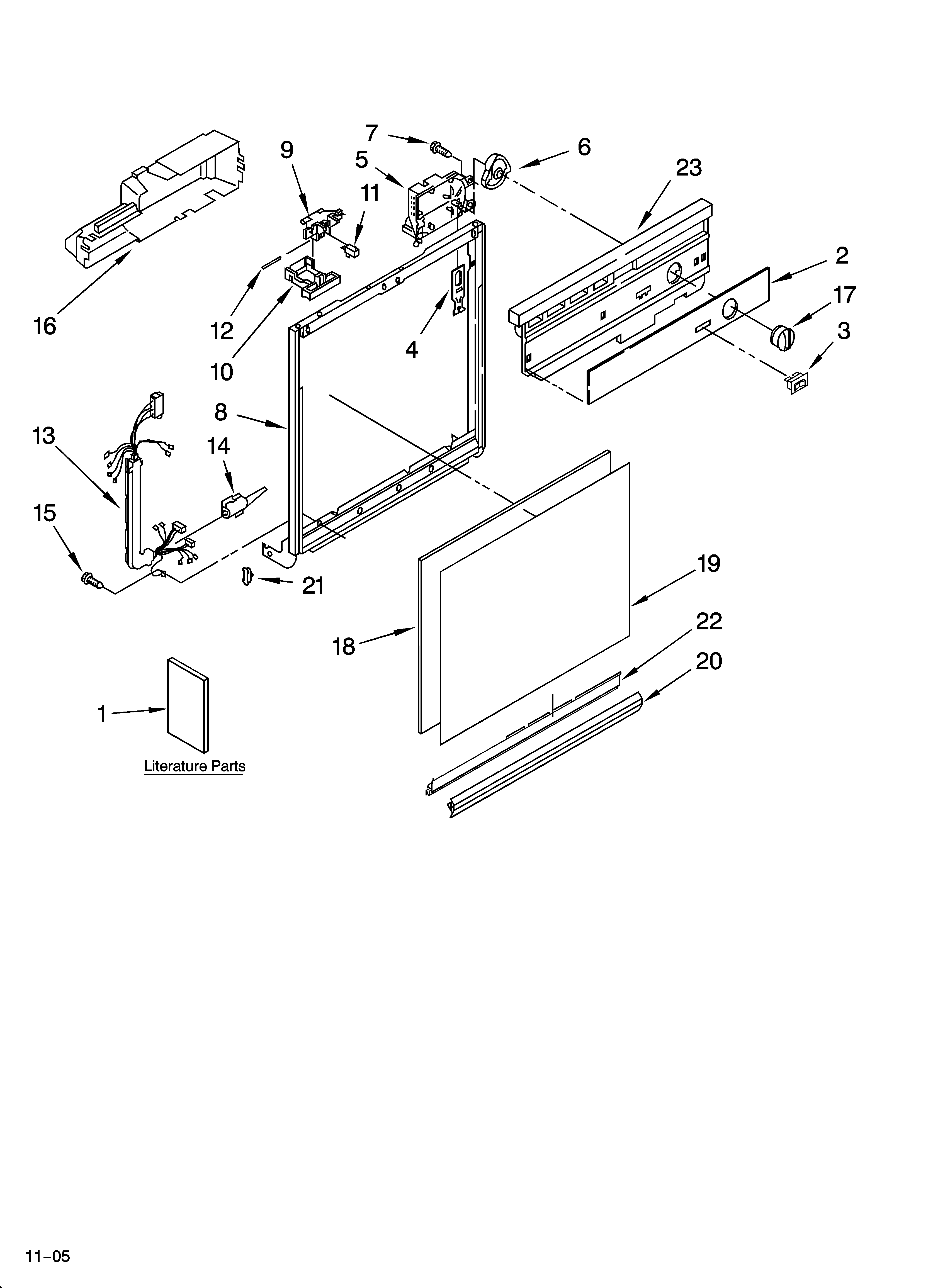 Frame and console parts
