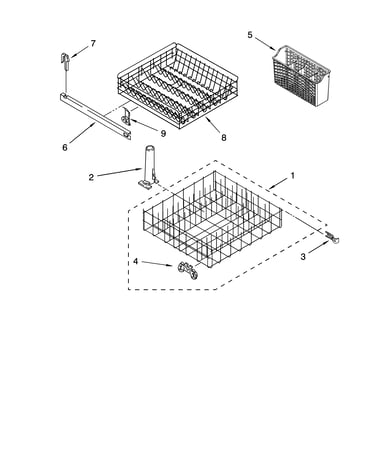 Dishrack parts, optional parts (not included)