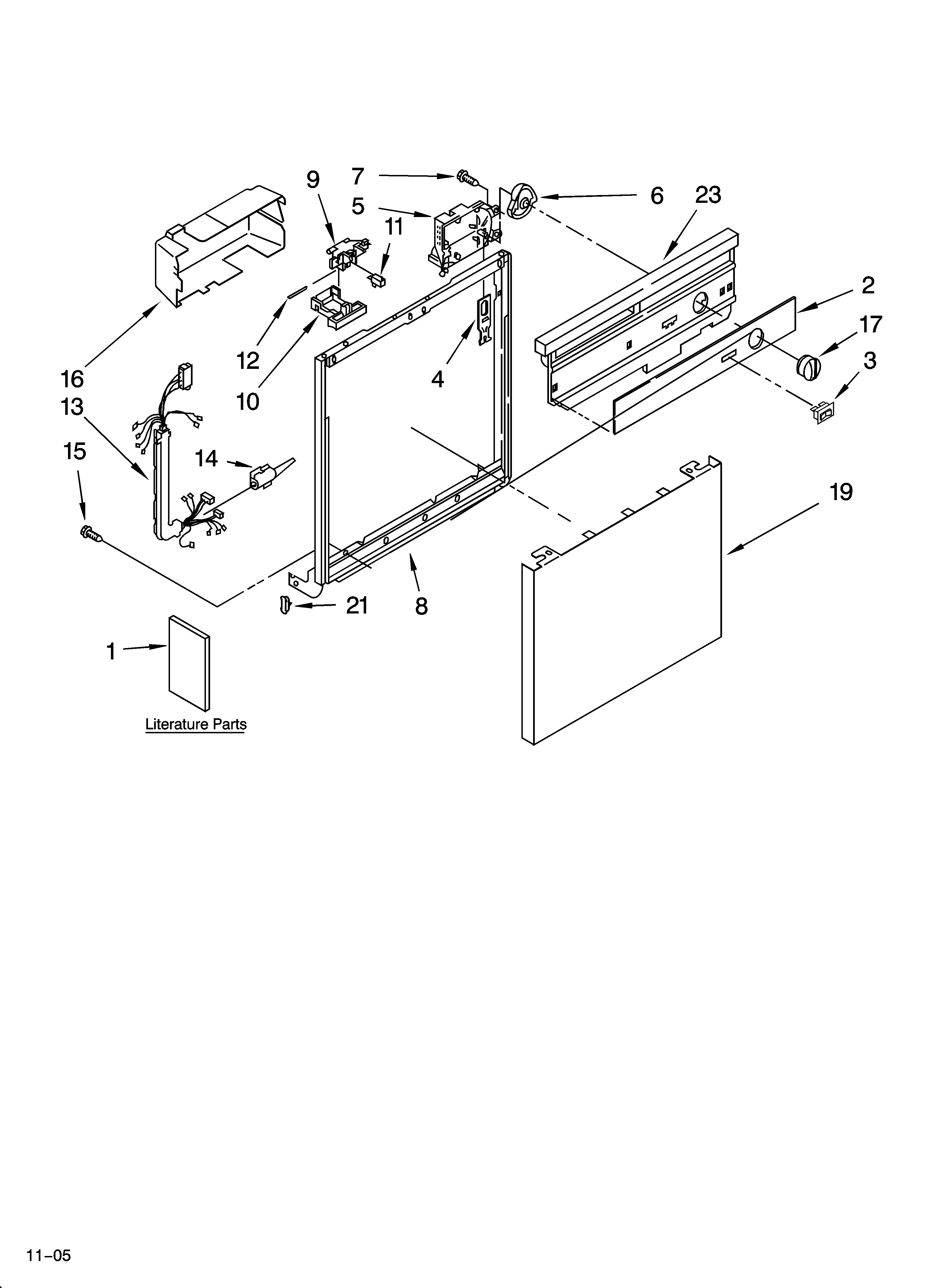 Frame and console parts