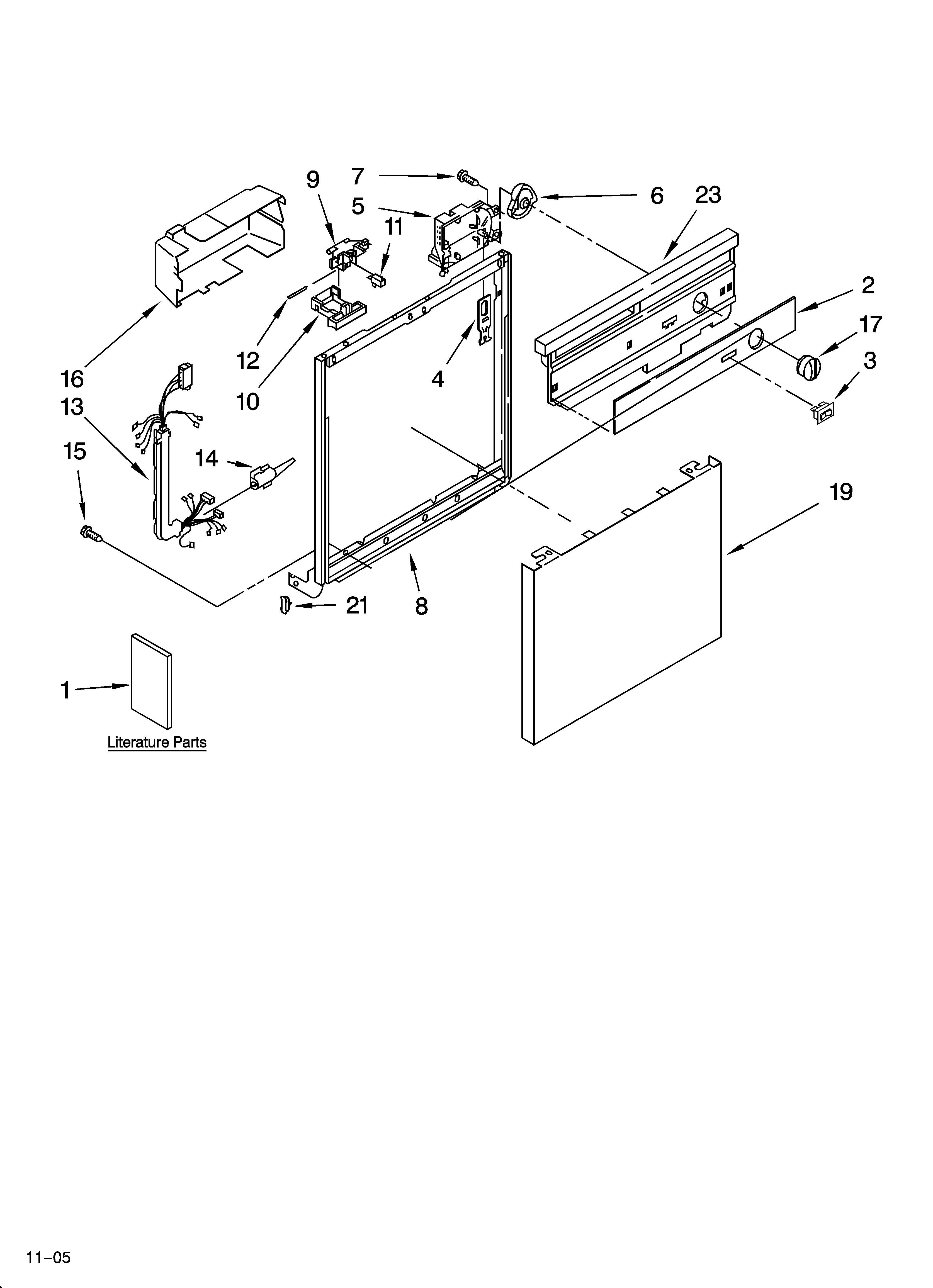 Frame and console parts