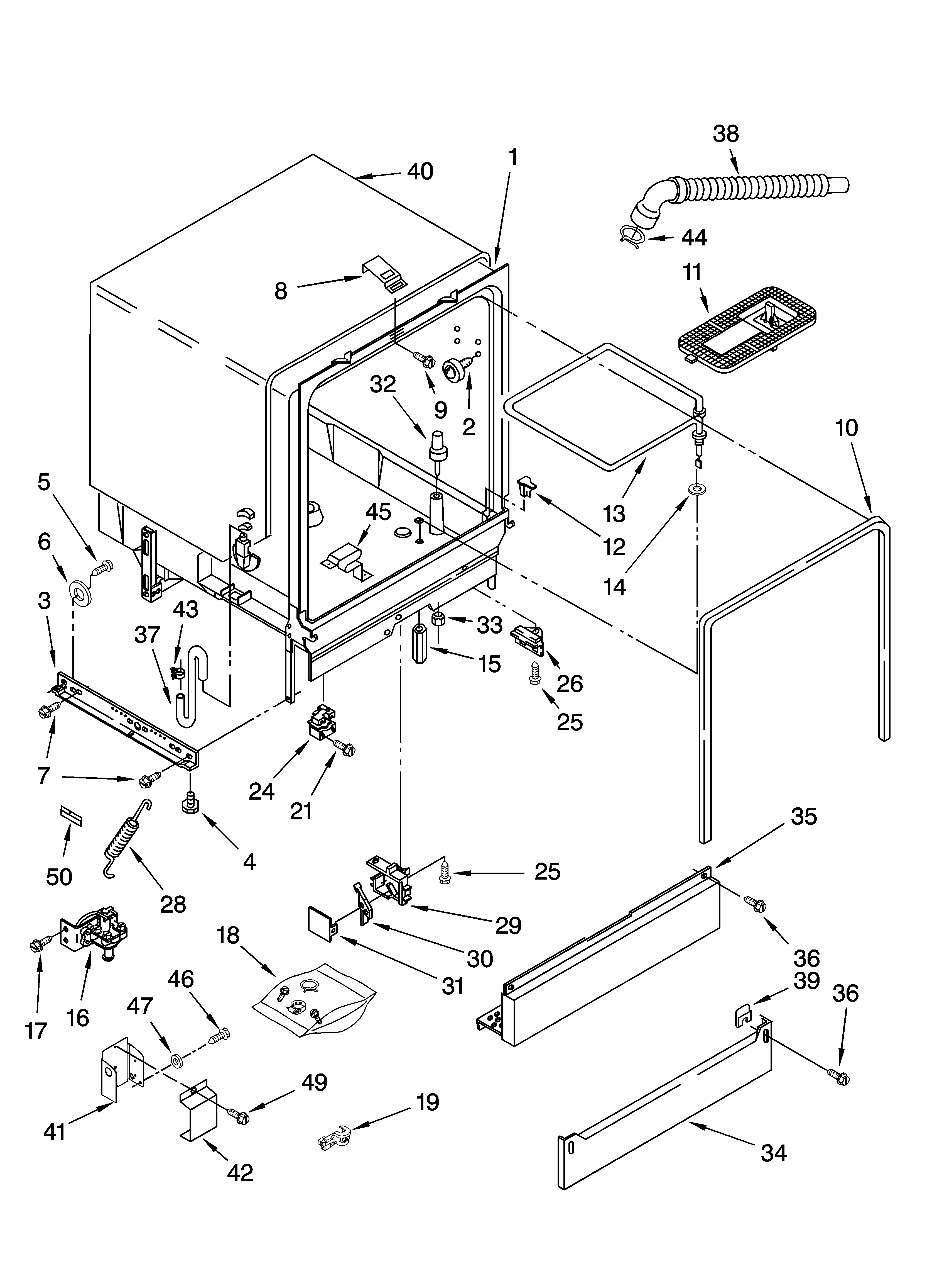 TUB ASSEMBLY PARTS