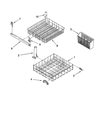 Dishrack parts, optional parts
