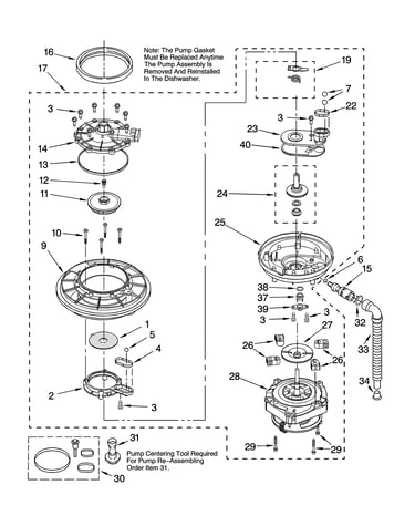 Pump and motor parts
