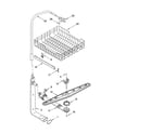 Roper RUD6050RD2 upper dishrack and water feed parts diagram