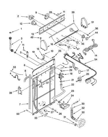 Controls and rear panel parts