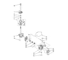 Estate TAWB600PQ2 brake, clutch, gearcase, motor and pump parts diagram