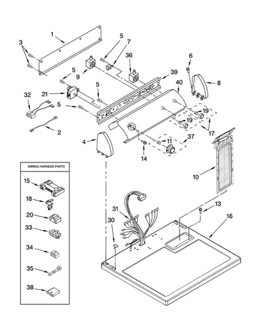 Top and console parts