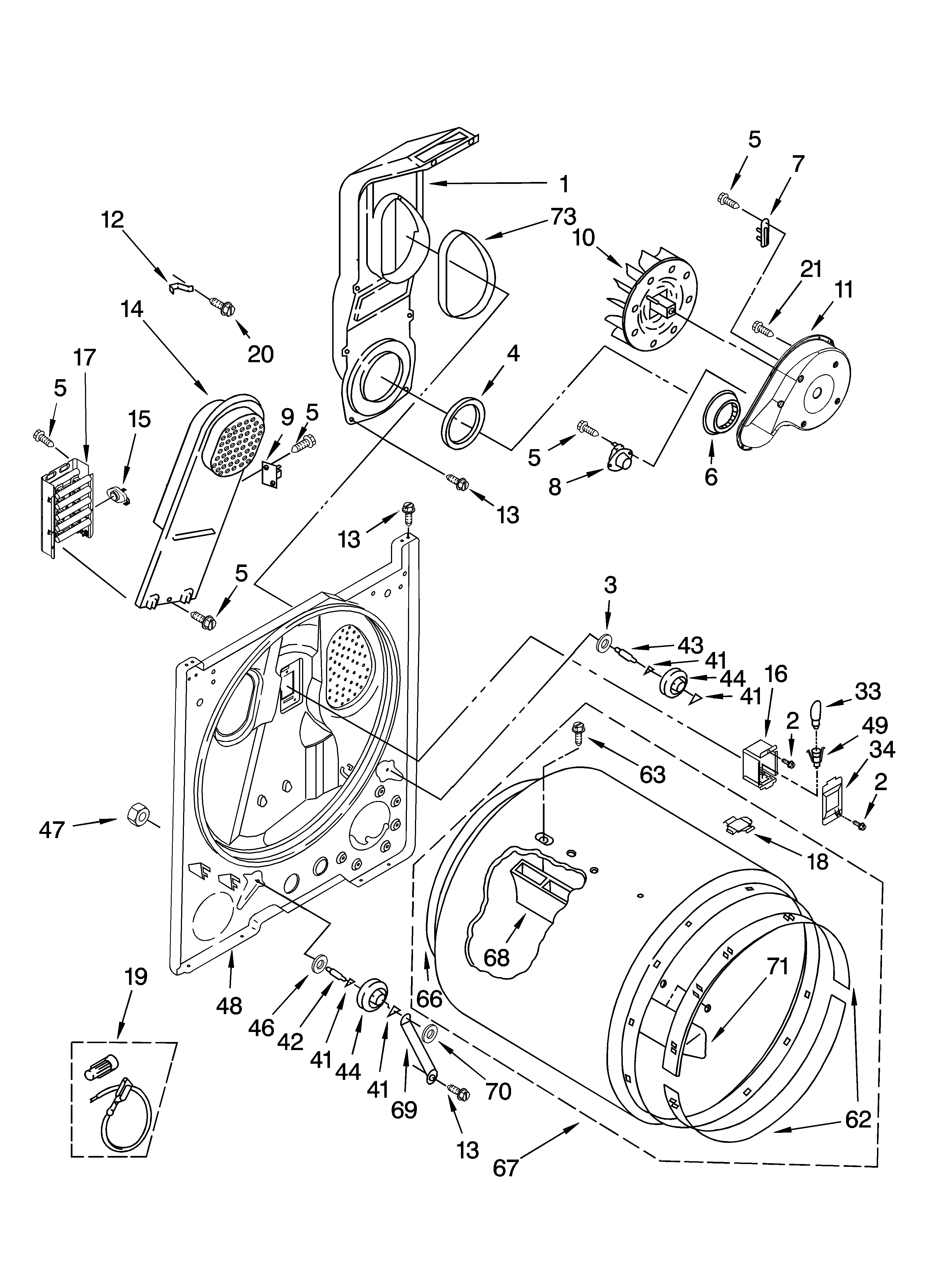 Bulkhead parts, optional parts (not included)