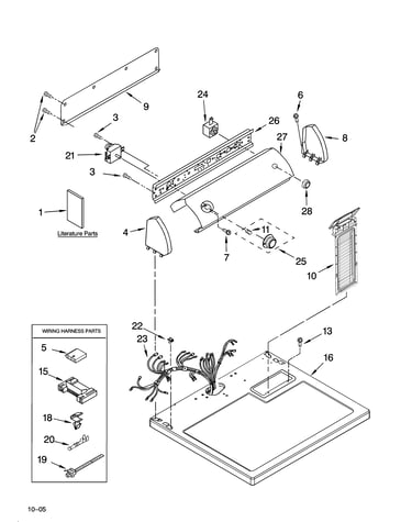 Top and console parts