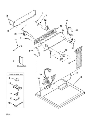Top and console parts