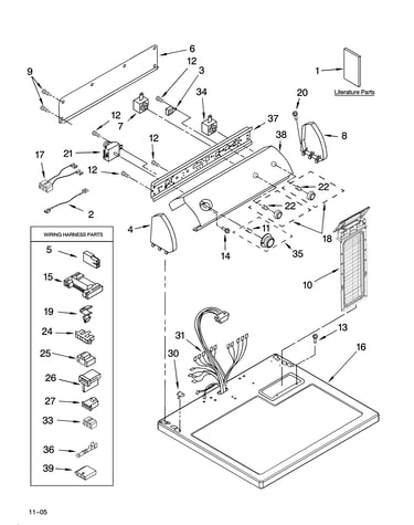 Top and console parts