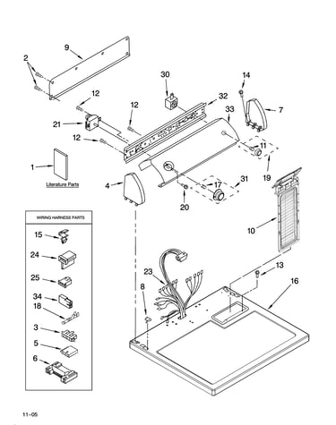 Top and console parts