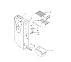 Estate TS25AGXRD02 freezer liner parts diagram