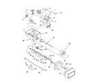 Estate TS25AGXRD02 motor and ice container parts diagram