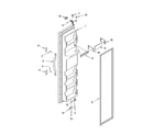 Estate TS25AGXRD02 freezer door parts diagram