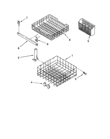 Dishrack parts, optional parts