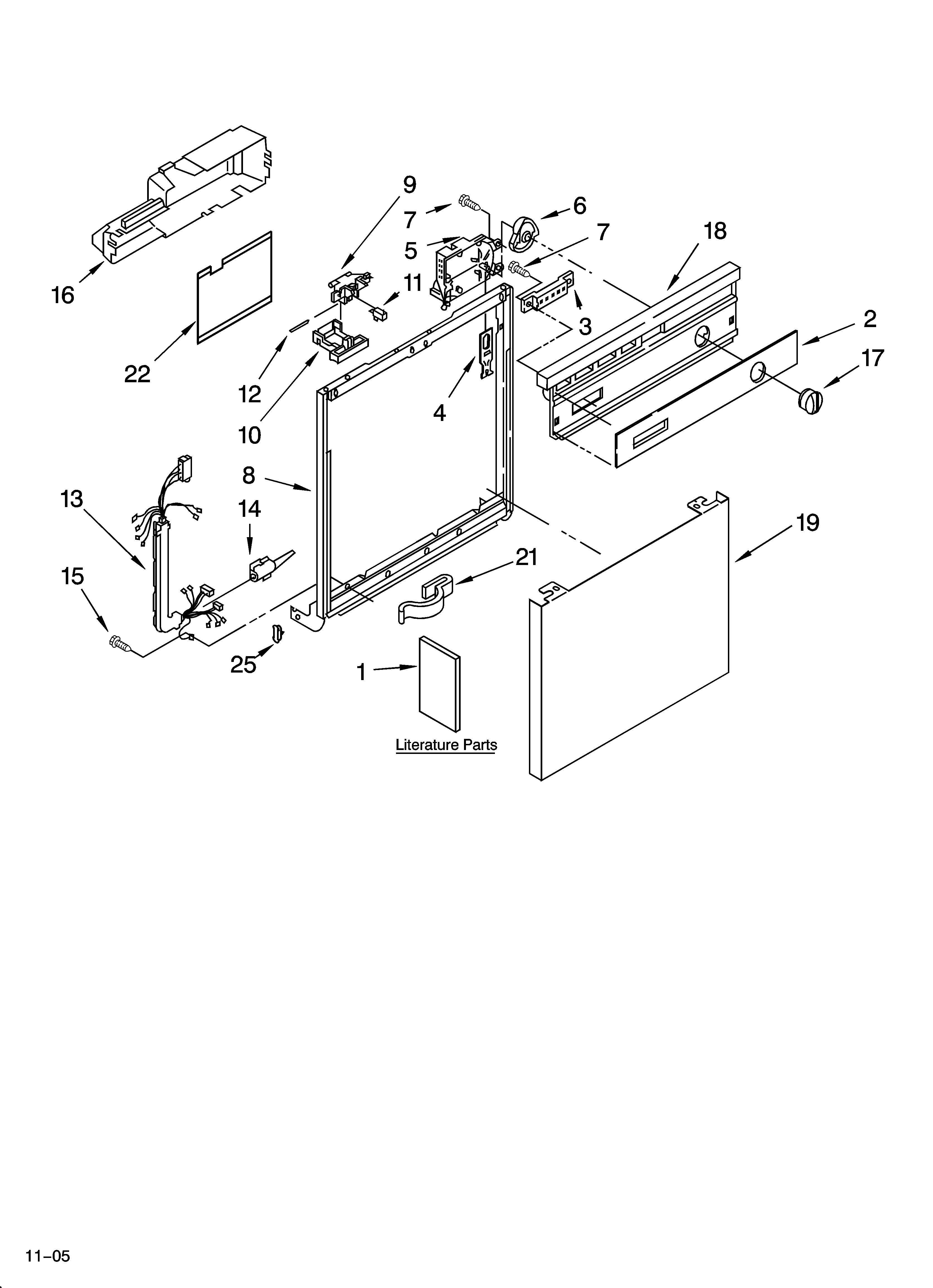 Frame and console parts