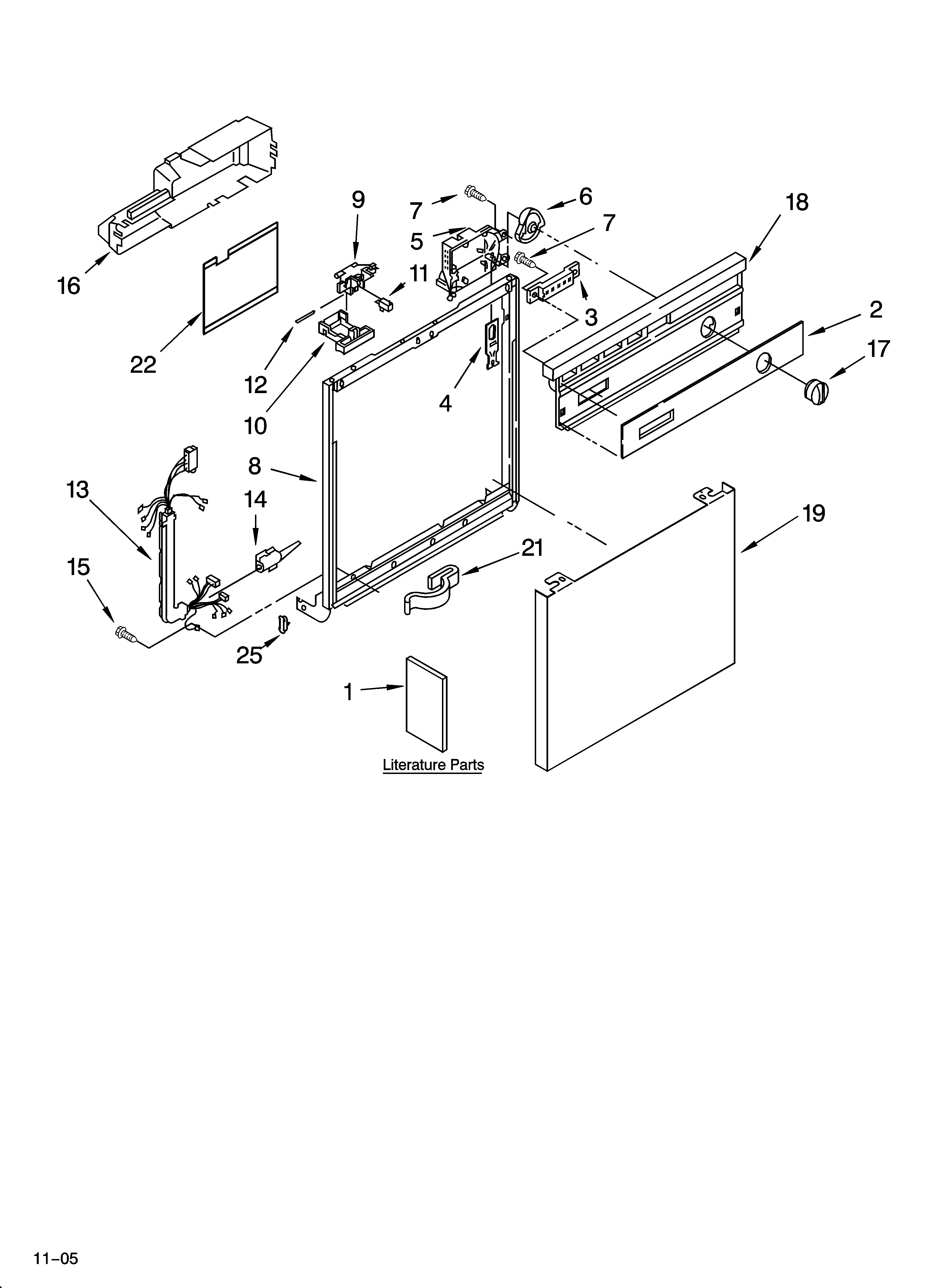 Frame and console parts