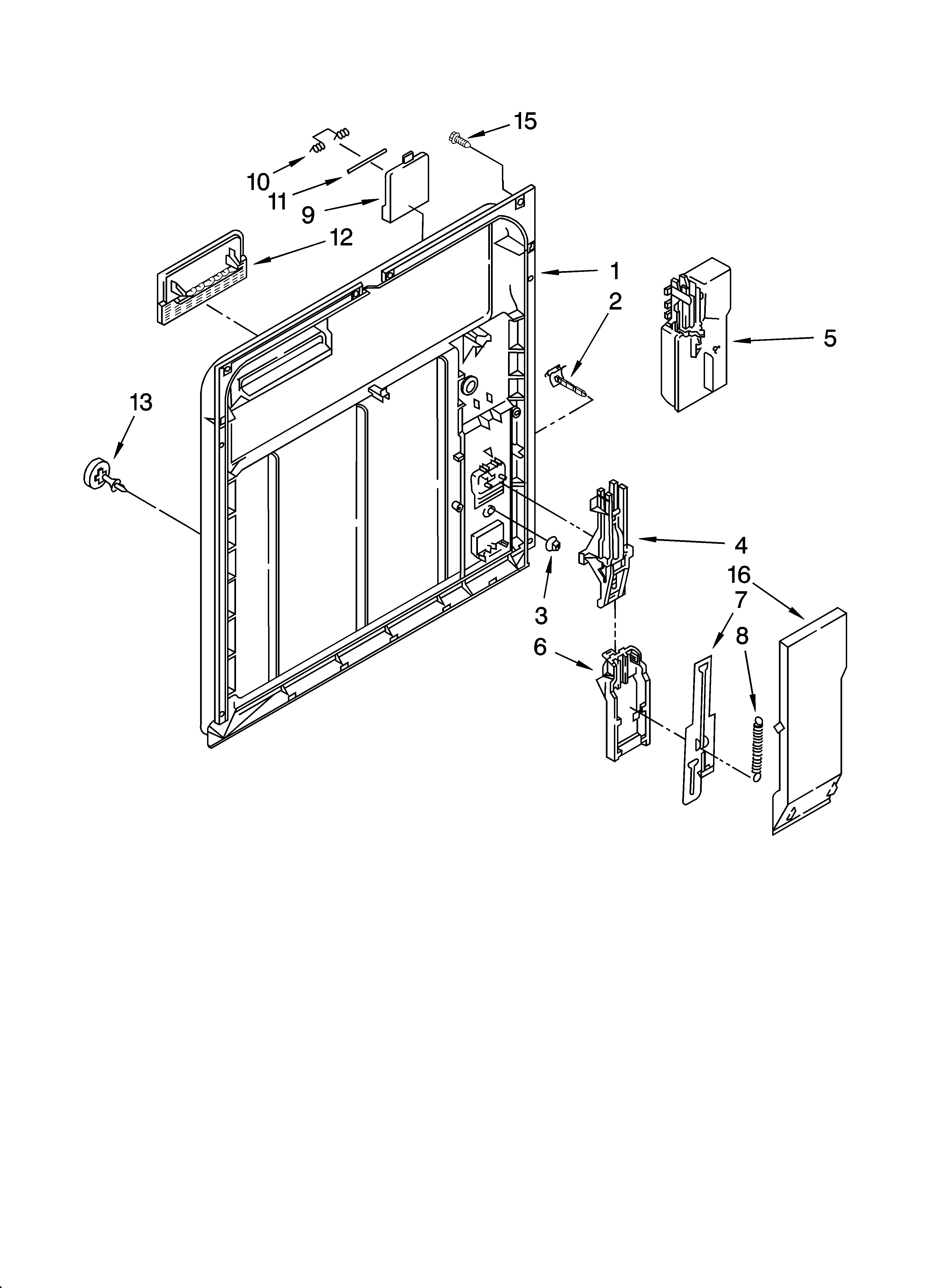 Inner door parts
