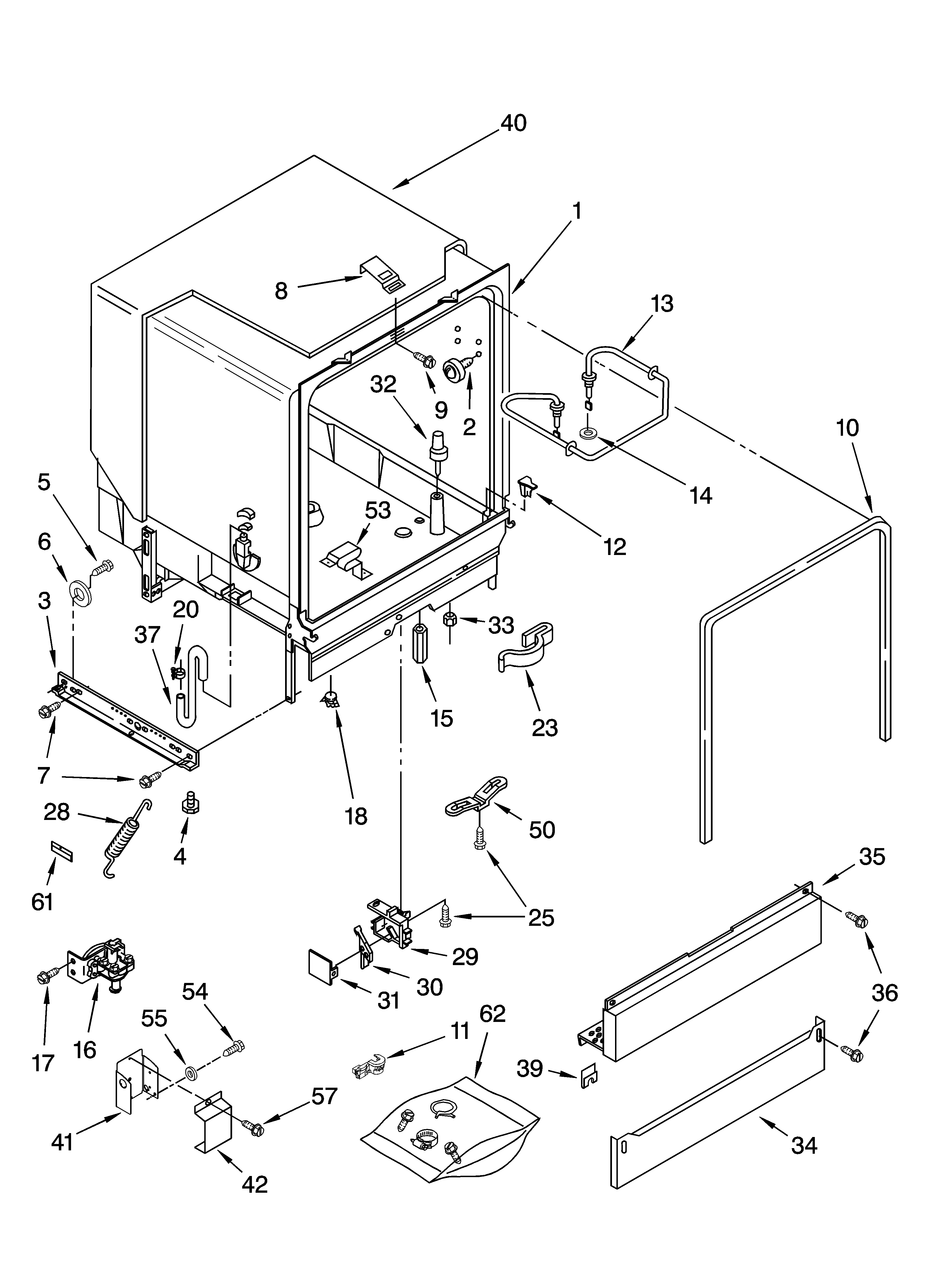 Tub assembly parts