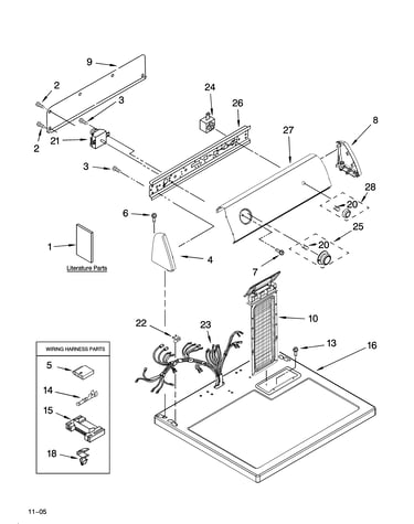 Top and console parts
